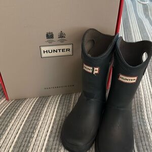Hunter Rain Boots Navy Pull On 11B/12G uk 10